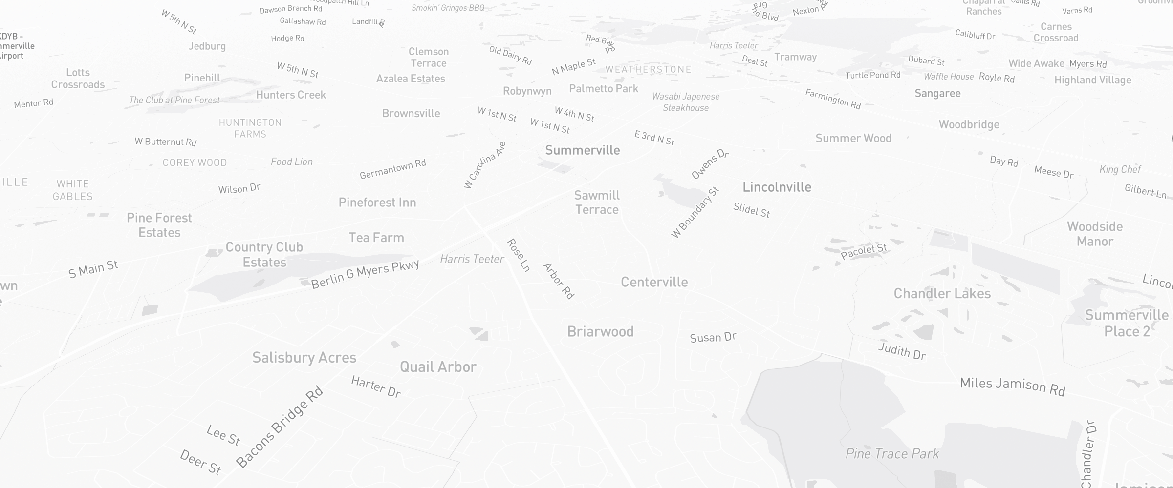 Neighborhood map of Summerville, SC — the area served by Life Insurance Agents of Summerville Group